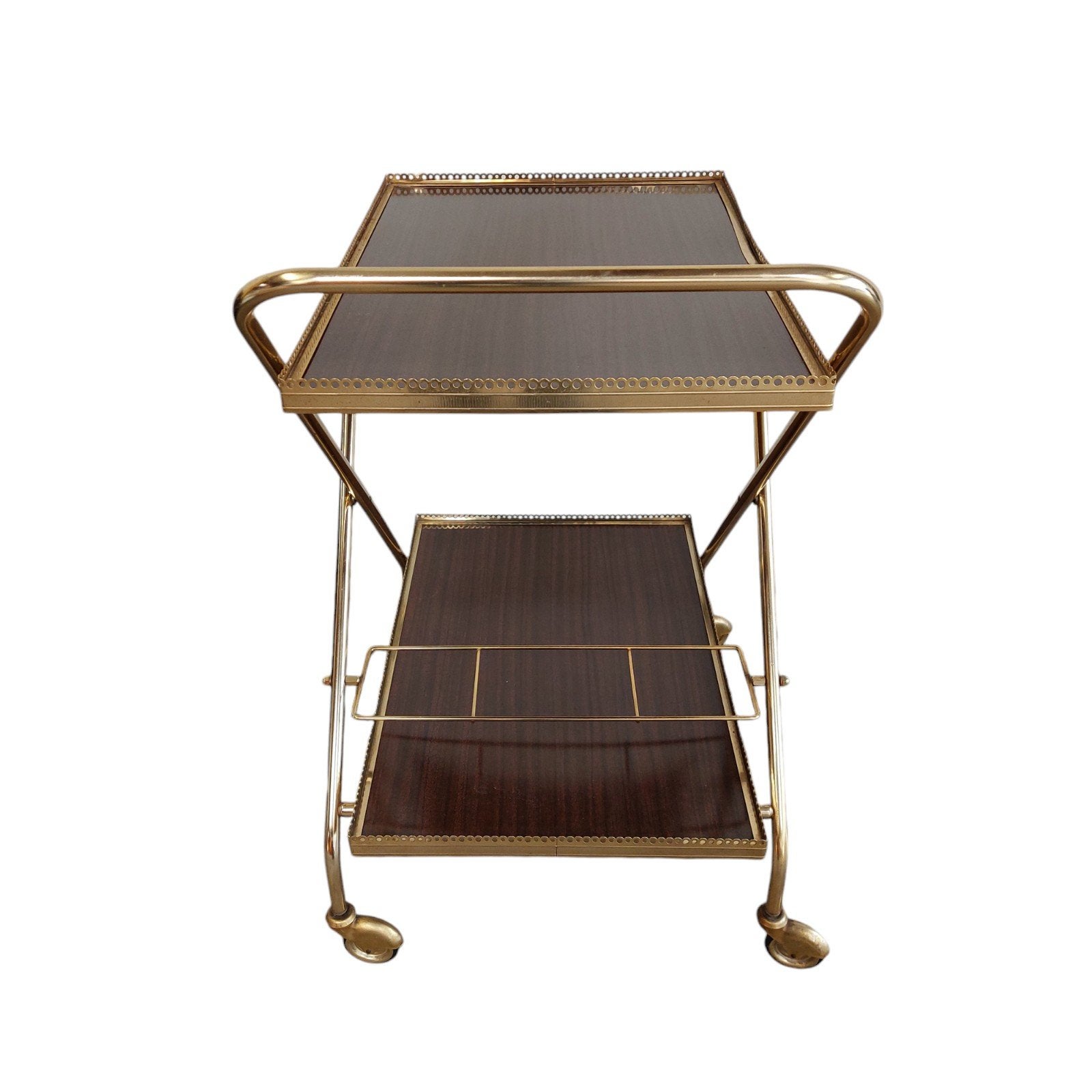 Vintage trolley, serveerwagen, Ophalen, Vintage, Gebruikt, Overige materialen