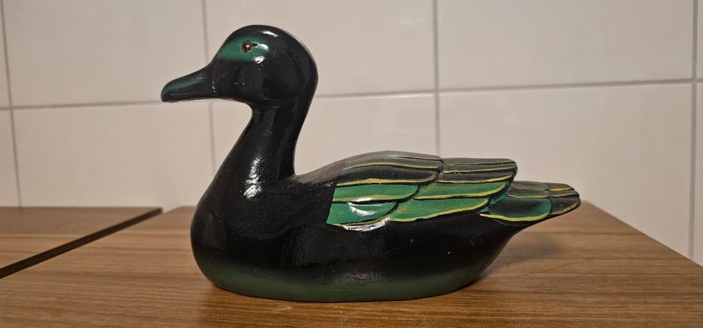 Decoratieve Houten Eend - Handgeschilderd, Ophalen, Hout, Gebruikt, Meerkleurig