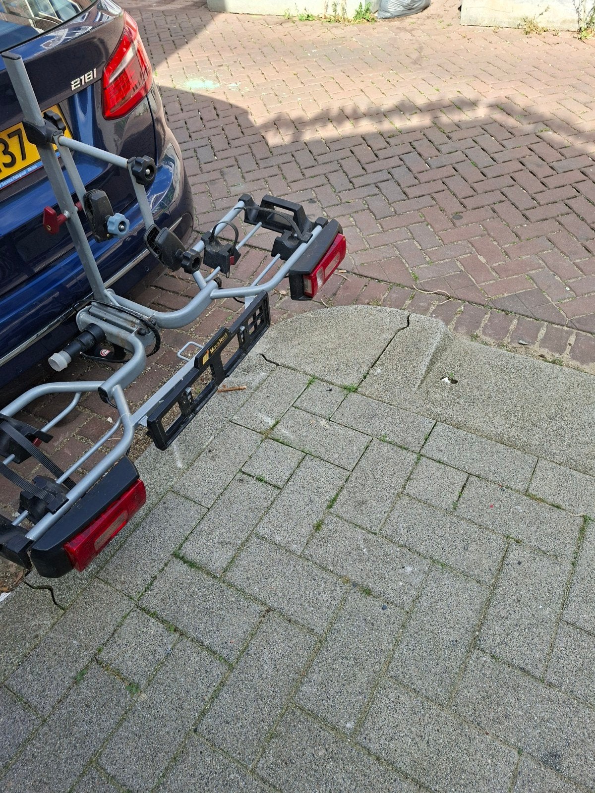 Movanext fietsendrager voor 2 ebikes, Ophalen, Gebruikt, Trekhaakdrager