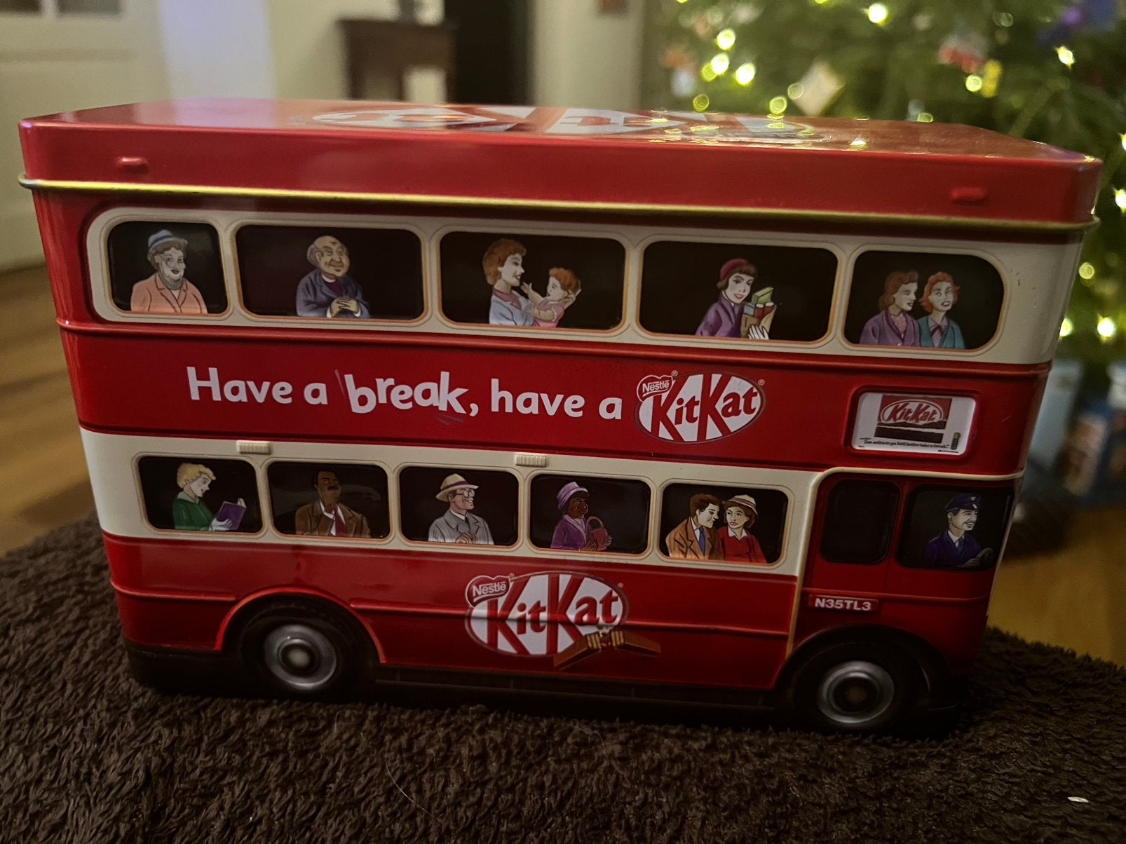 Nestlé KitKat Bus Blik rood doubledecker, Verzamelen, Ophalen of Verzenden, Gebruikt, Overige