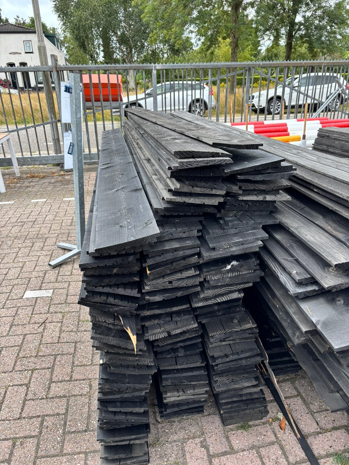 Zweeds Rabat Zwart, Tuin en Terras, Ophalen of Verzenden, Zo goed als nieuw, 250 cm of meer, Planken