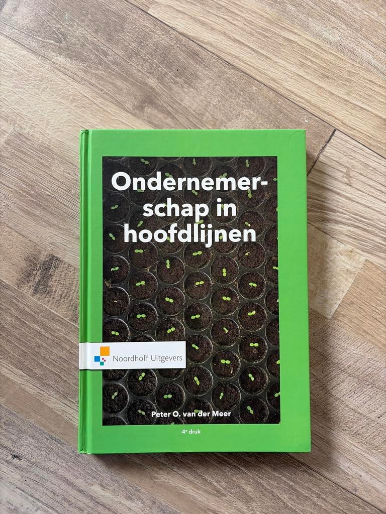 Ondernemerschap in hoofdlijnen - Peter O. van der Meer, Boeken, Studieboeken en Cursussen, Ophalen of Verzenden, Nieuw, HBO
