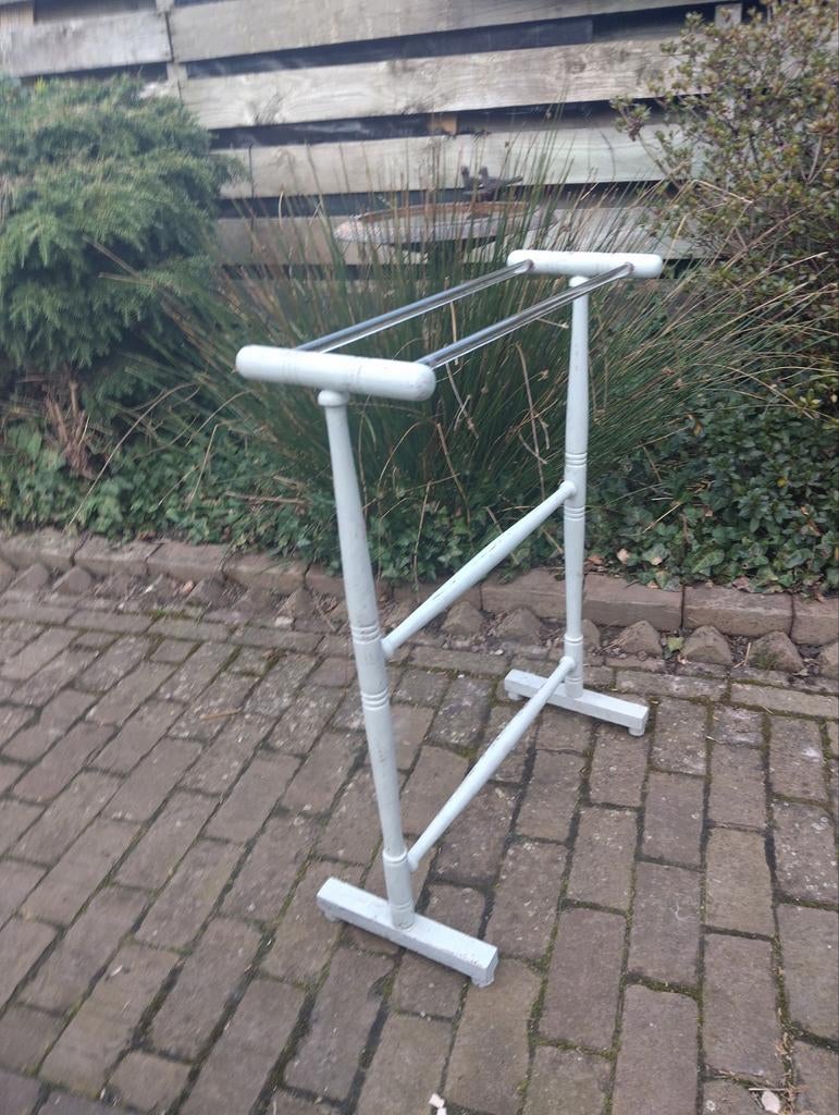 Vintage handdoekenrek / kledingrek, Ophalen, Gebruikt