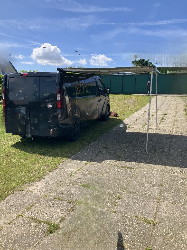 Fiamma F40 Van 270 Deep Black + Fiat talento montage beugels, Ophalen, Zo goed als nieuw