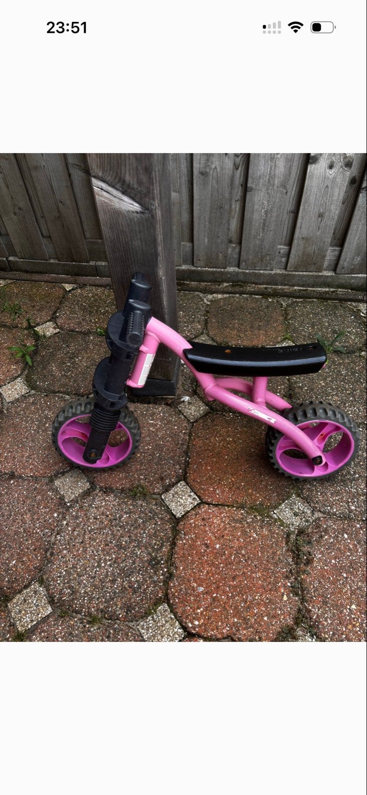 Roze loopfiets voor kinderen, Ophalen, Gebruikt, Minder dan 16 inch