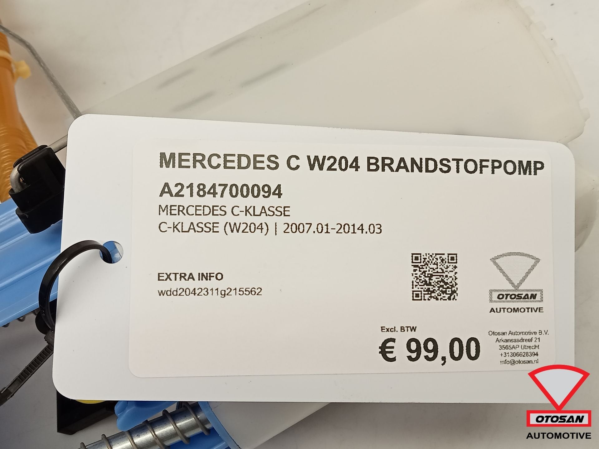 Mercedes C Klasse W204 Brandstofpomp A218700094, Gebruikt, Mercedes-Benz AG, Mercedes-Benz, Ophalen of Verzenden