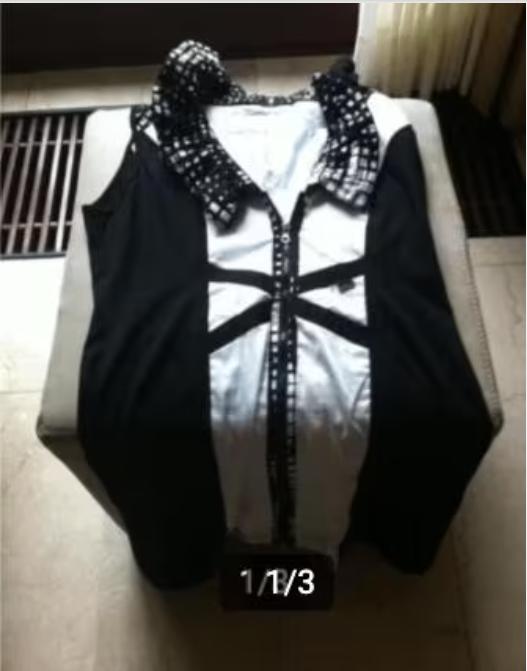 Dames overgooier zwart /wit Sao Paulo, Kleding | Dames, Sao Paulo, Ophalen of Verzenden, Zo goed als nieuw, Overige kleuren
