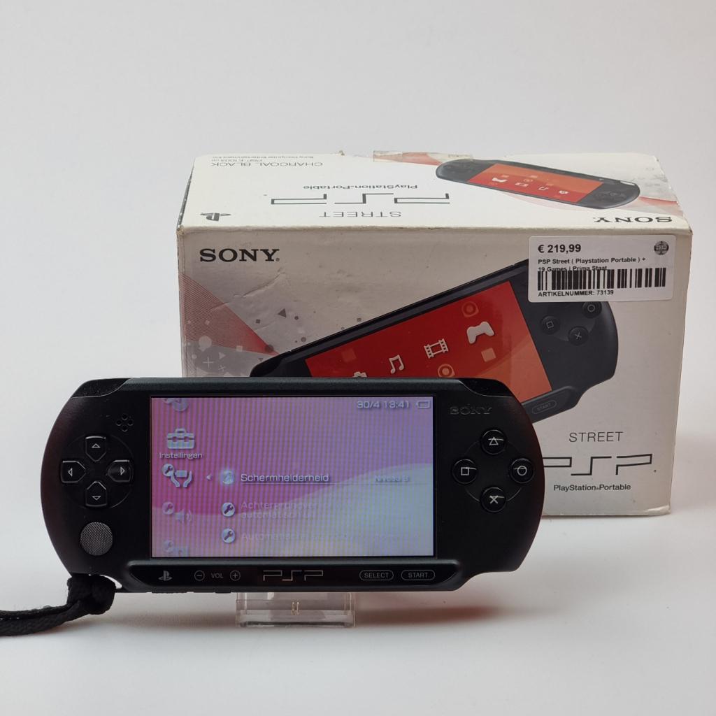 PSP Street E1004 ( Playstation Portable ) + 19 Games, Sony, Zo goed als nieuw, Support@sony.com, 1-7-1 Konan, Minato-ku
Tokyo 108-0075
Japan
