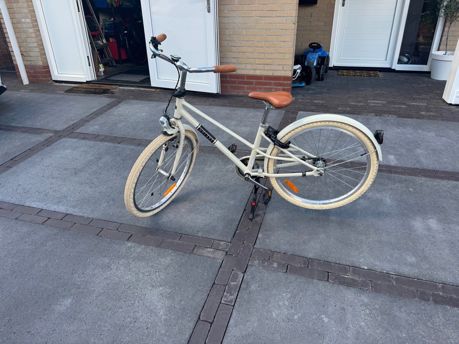 Volare fiets 24 inch, crème, Terugtraprem, 50 tot 53 cm, Ophalen, Overige merken