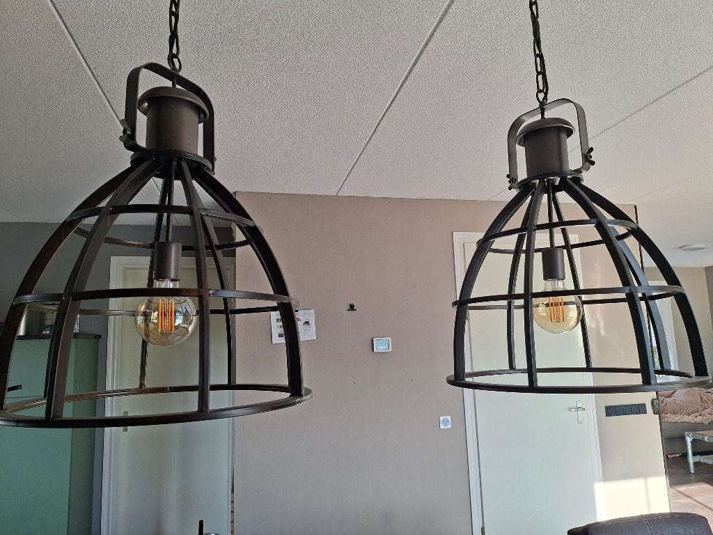 Hanglampen, Huis en Inrichting, Lampen | Hanglampen, Ophalen, Zo goed als nieuw, Industriele