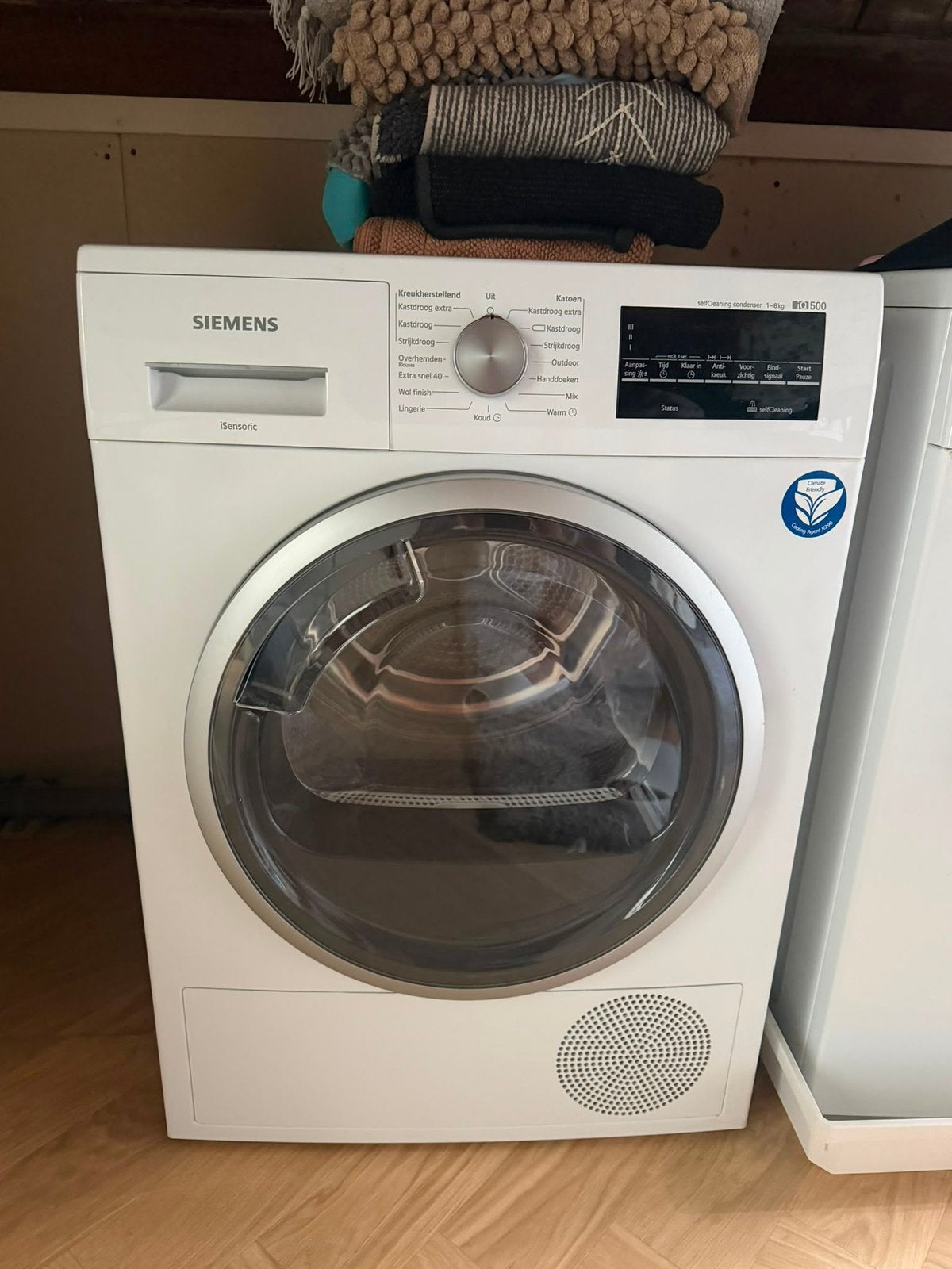 Siemens iQ500 droger – 8 kg – selfCleaning Condenser, Witgoed en Apparatuur, Wasdrogers, Ophalen, Minder dan 85 cm, 8 tot 10 kg