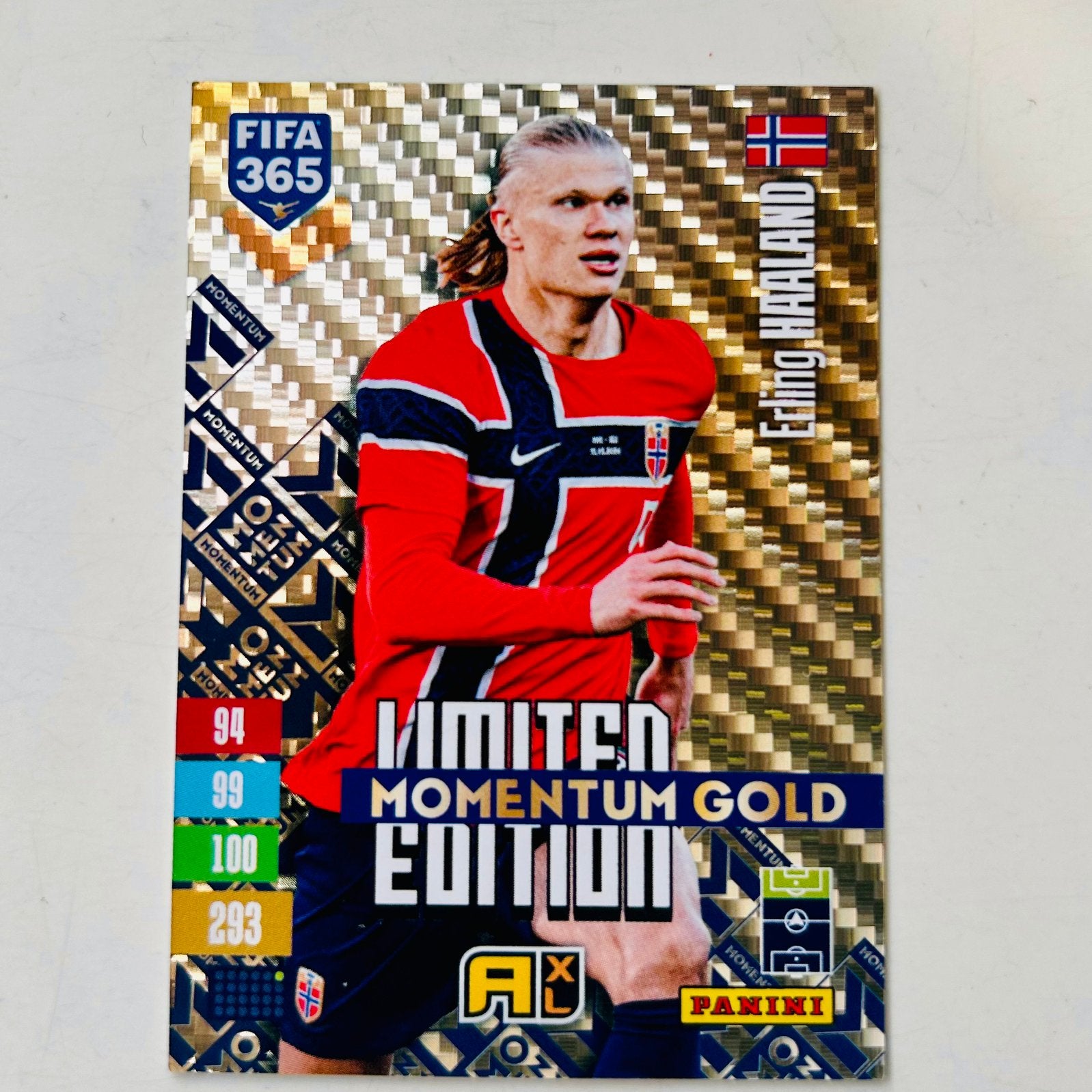 Panini fifa 365 Adrena 2027 Momentum Lim edition E.Haaland, Ophalen of Verzenden, Nieuw, Plaatje