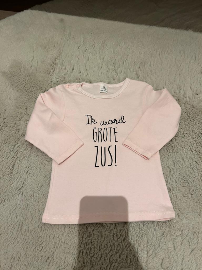 Shirt “ik word grote zus!” 92, Ophalen of Verzenden, Nieuw, Meisje, Shirt of Longsleeve