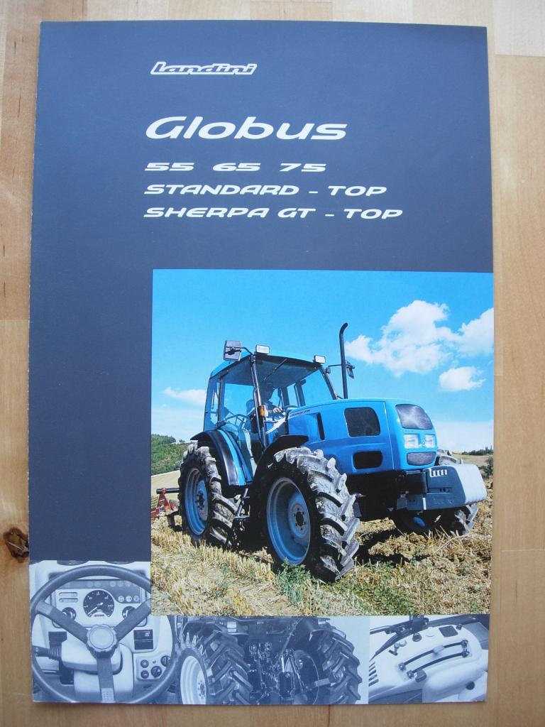 Landini Globus Tractor Brochure 2001 – 55 65 75 Trekker, Folder, Verzenden, Landini, Zo goed als nieuw