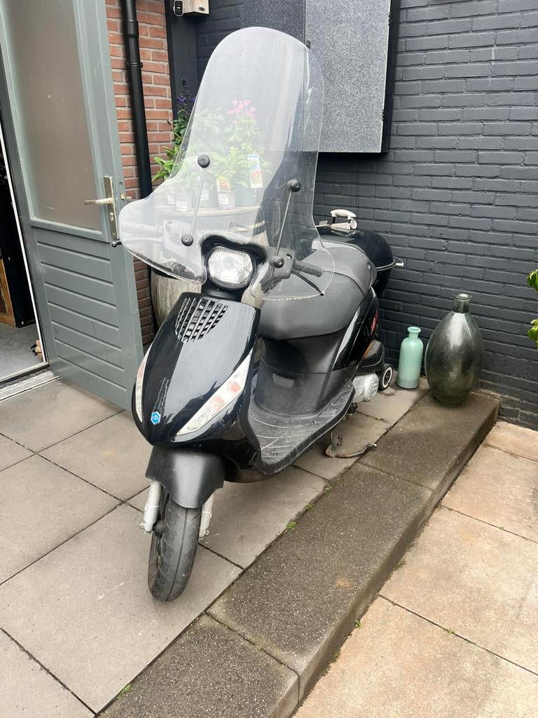 Piaggio Zip Scooter blauw kenteken, Ophalen, Gebruikt, Zip, Benzine