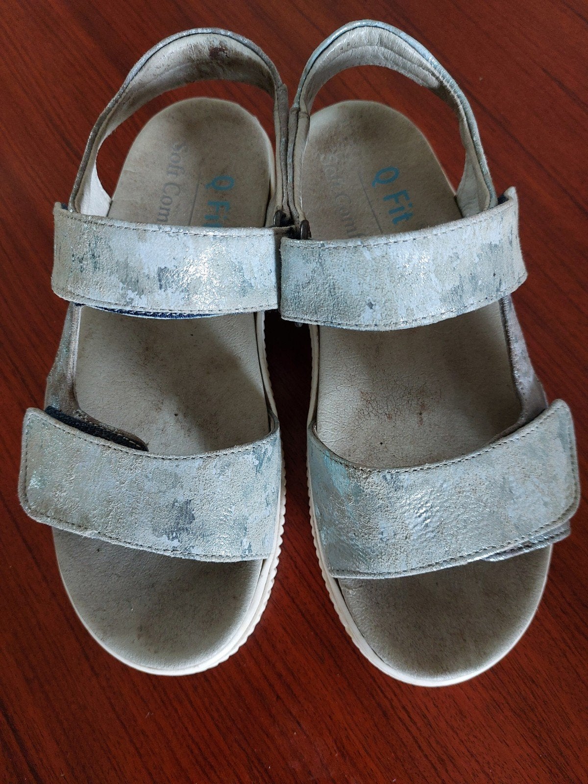 Qfitt sandalen maat 36, lichtblauw., Blauw, Zo goed als nieuw, Qfitt, Sandalen of Muiltjes