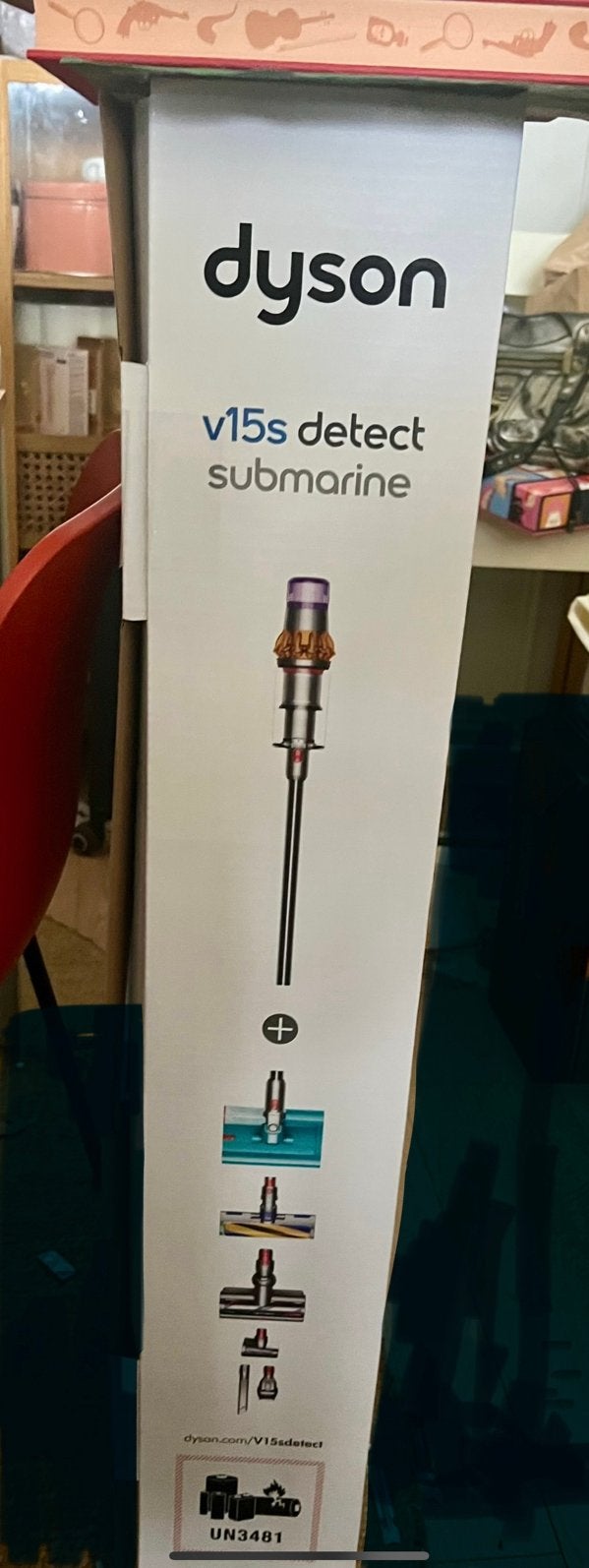 NEW- DYSON V15s Detect SUBMARINE with Free Dyson Stand Unit, Ophalen of Verzenden, Nieuw