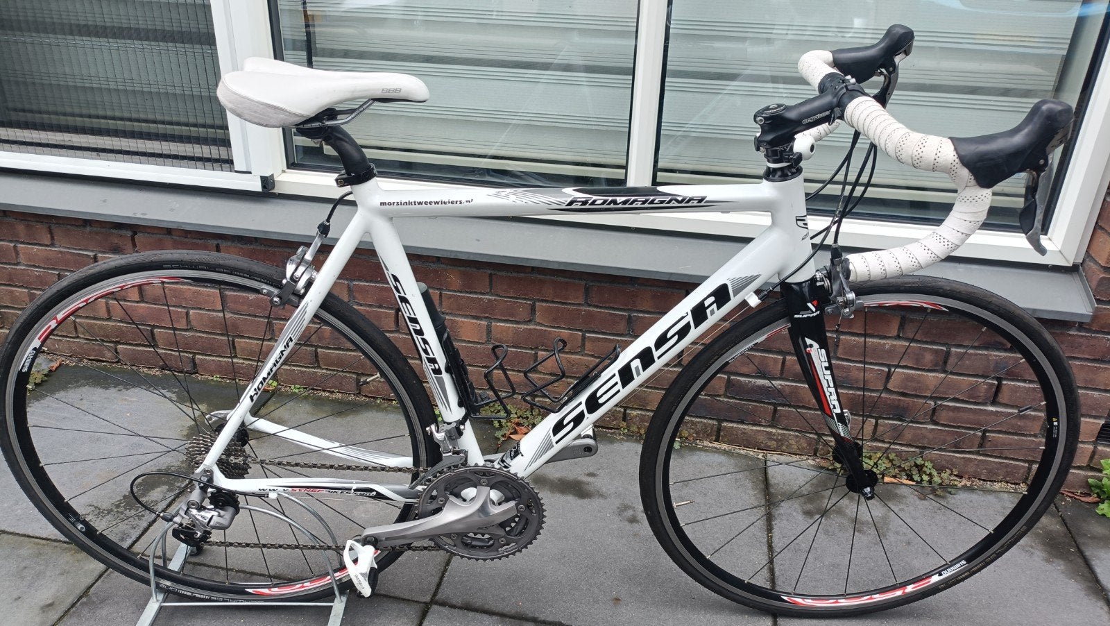 Sensa Romagna dames/heren racefiets 56 cm, 28 inch, Velgrem, Aluminium, Zo goed als nieuw