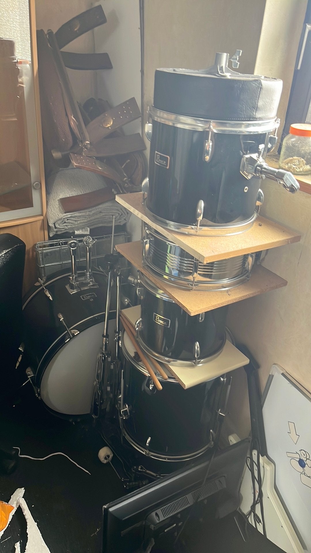 Complete drumstel, Muziek en Instrumenten, Drumstellen en Slagwerk, Ophalen, Gebruikt, Overige merken