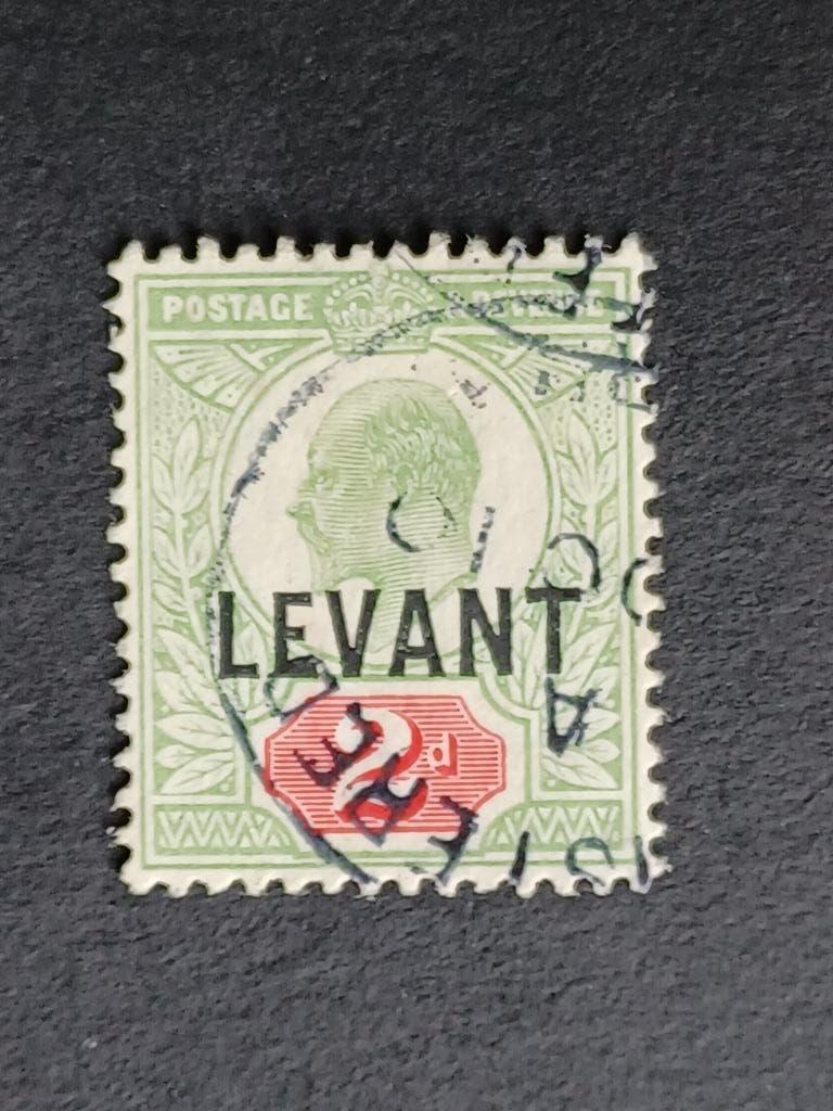 Postzegels UK Brits Levant, Postzegels en Munten, Ophalen of Verzenden, Gestempeld