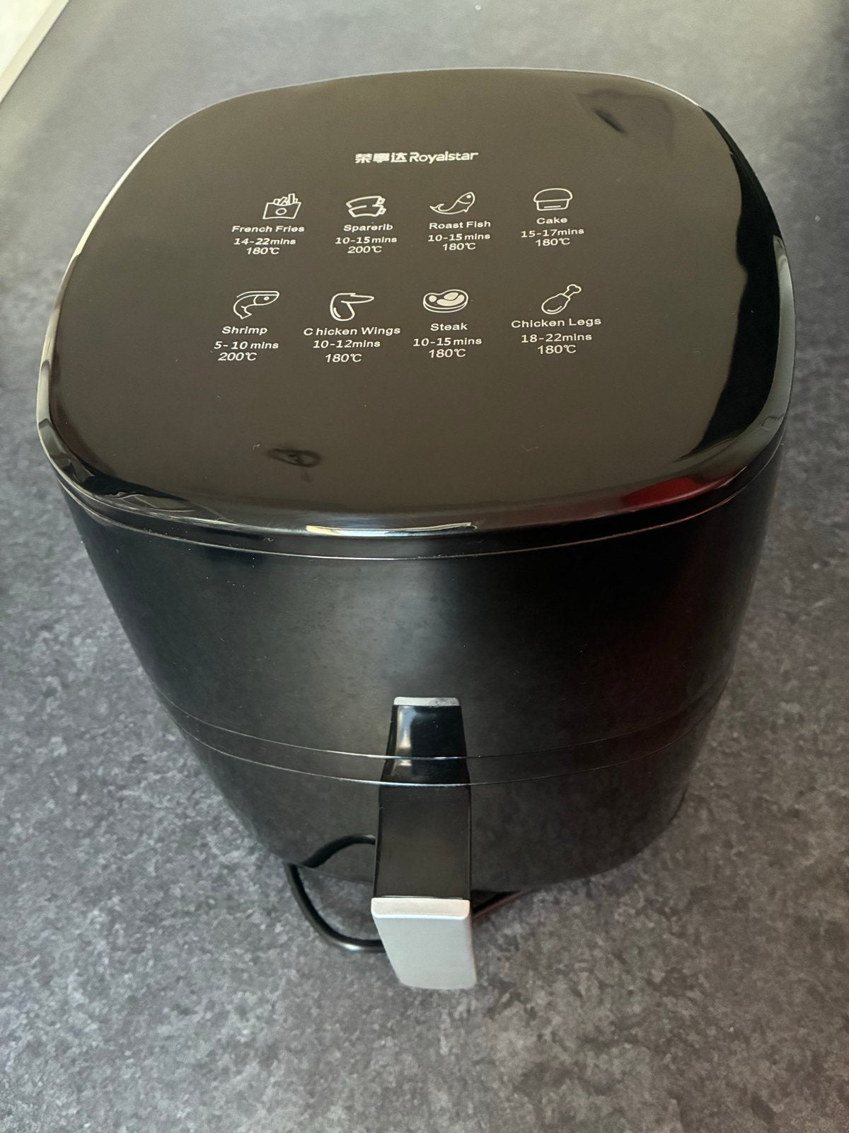 Royalstar 5L Airfryer - Zo goed als nieuw, Ophalen, Zo goed als nieuw, Airfryer, 1500 gram of meer