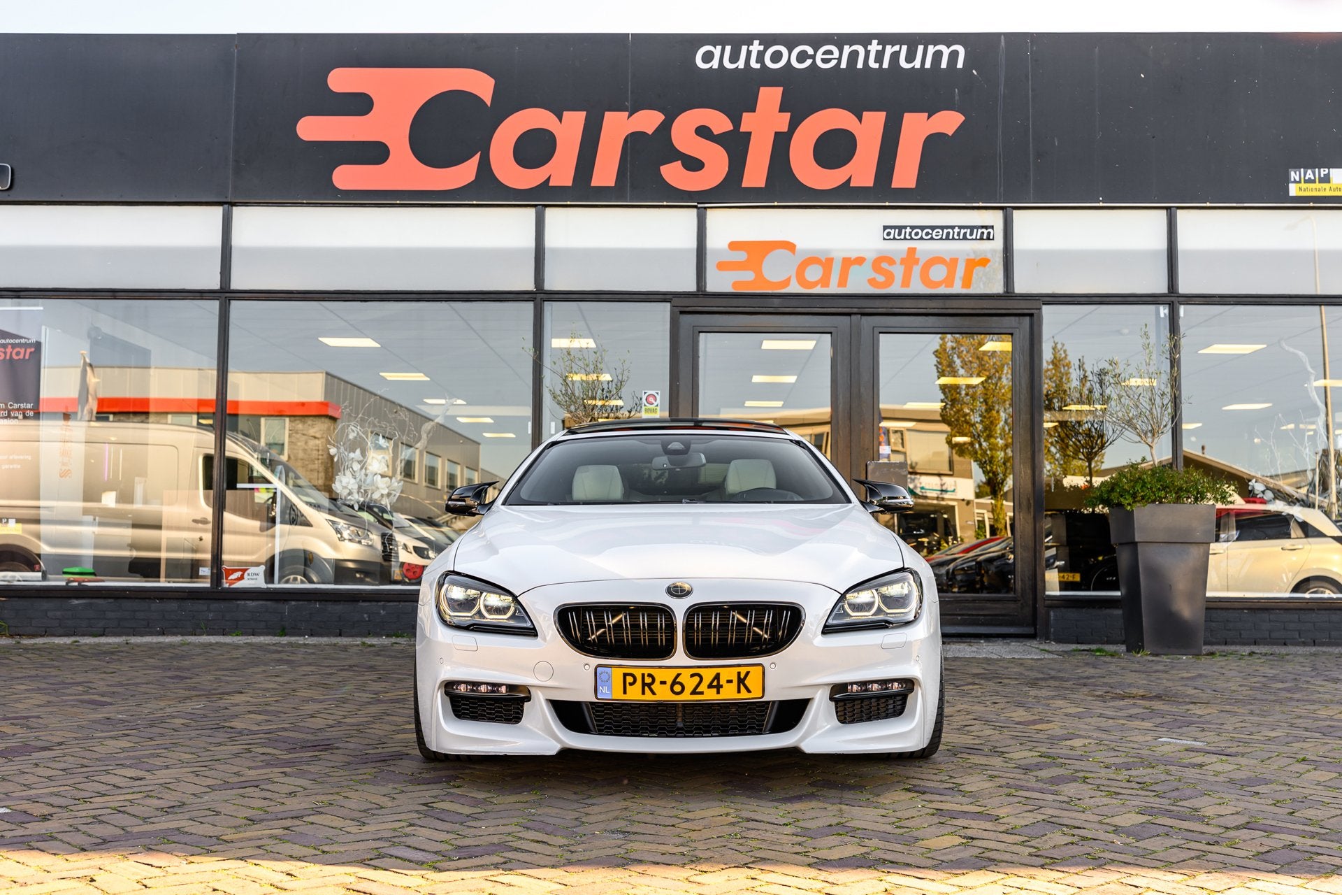 BMW 6-serie Gran Coupé 640i High Executive|Dak|Cruise|Leder, Auto's, BMW, Achterwielaandrijving, 320 pk, Wit, Bedrijf