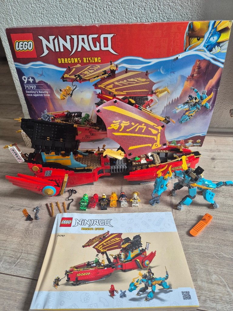Lego Ninjago 71797 Destiny's Bounty - race against time, Gebruikt, Lego, Ophalen of Verzenden, Ninjago