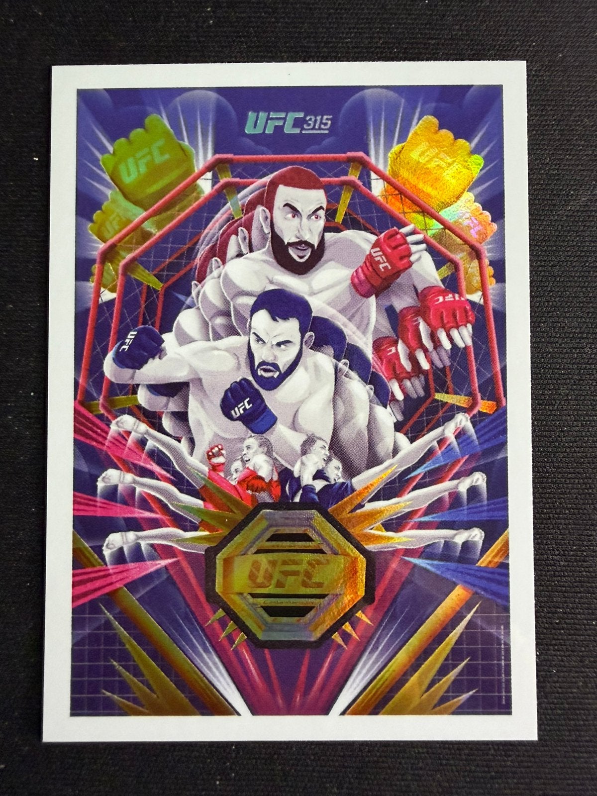 UFC 315 Poster Card Topps NOW, Ophalen of Verzenden, Zo goed als nieuw, Plaatje