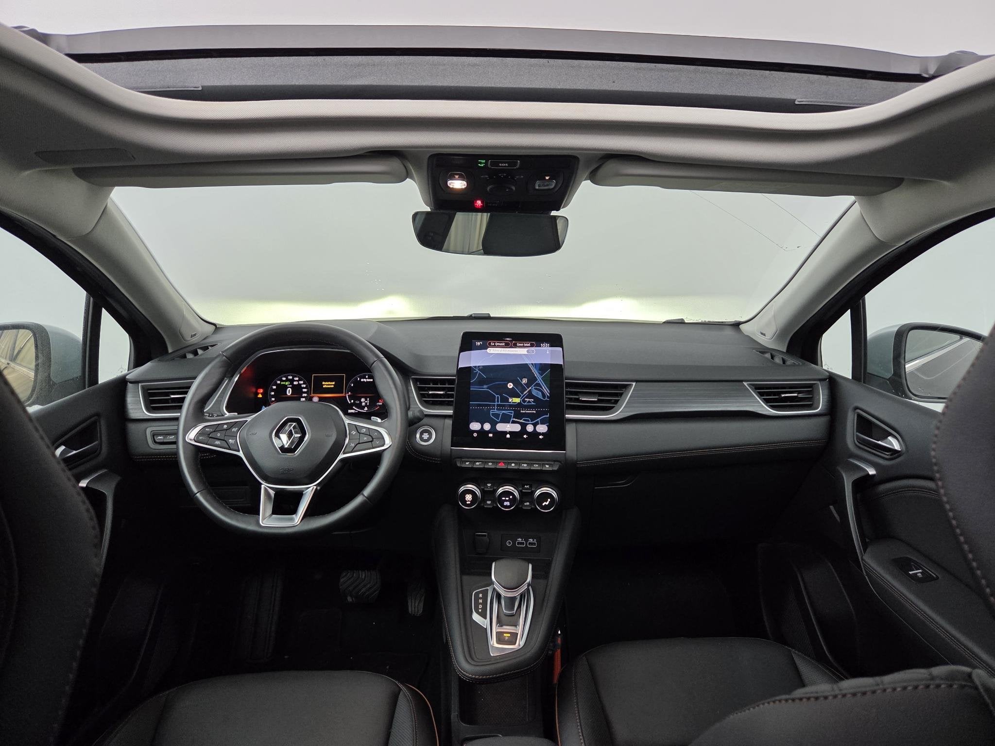 Renault Captur 1.3 mild hybrid 160 iconic | Panoramadak | 36, Auto's, Gebruikt, 4 cilinders, Met garantie (alle), Zwart