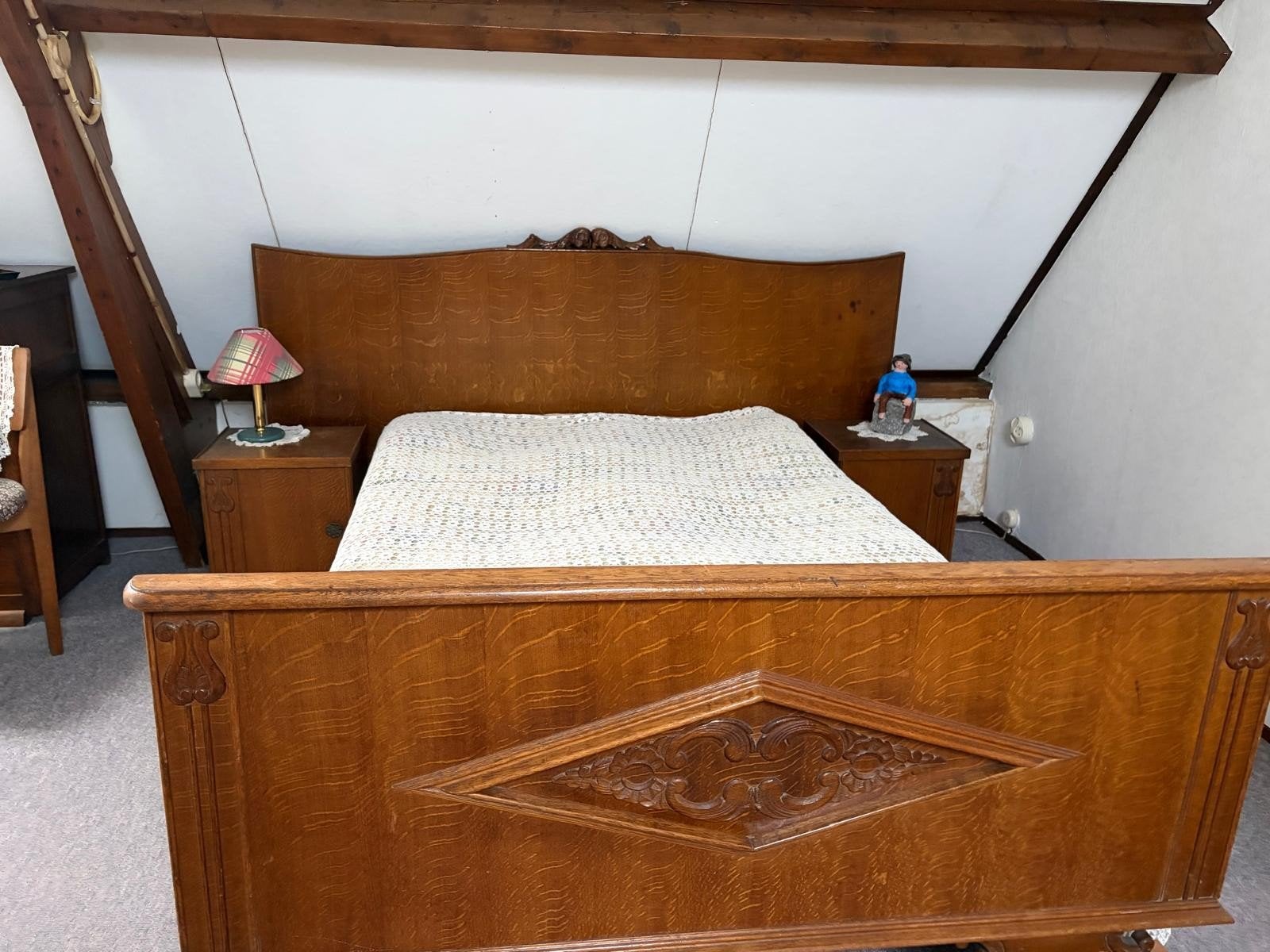 Te koop   eiken bed, Ophalen