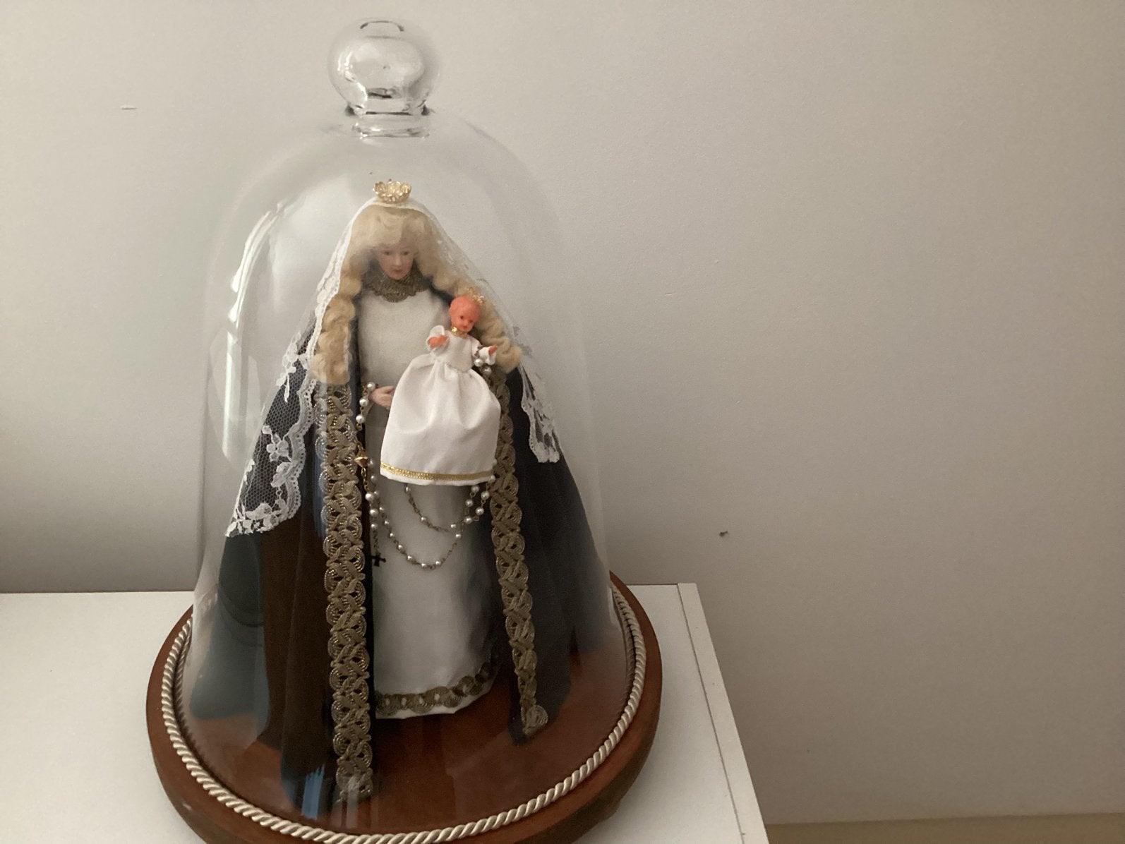 Oude stolp met maria en kindje jezus, Ophalen, Nieuw, Handgemaakt