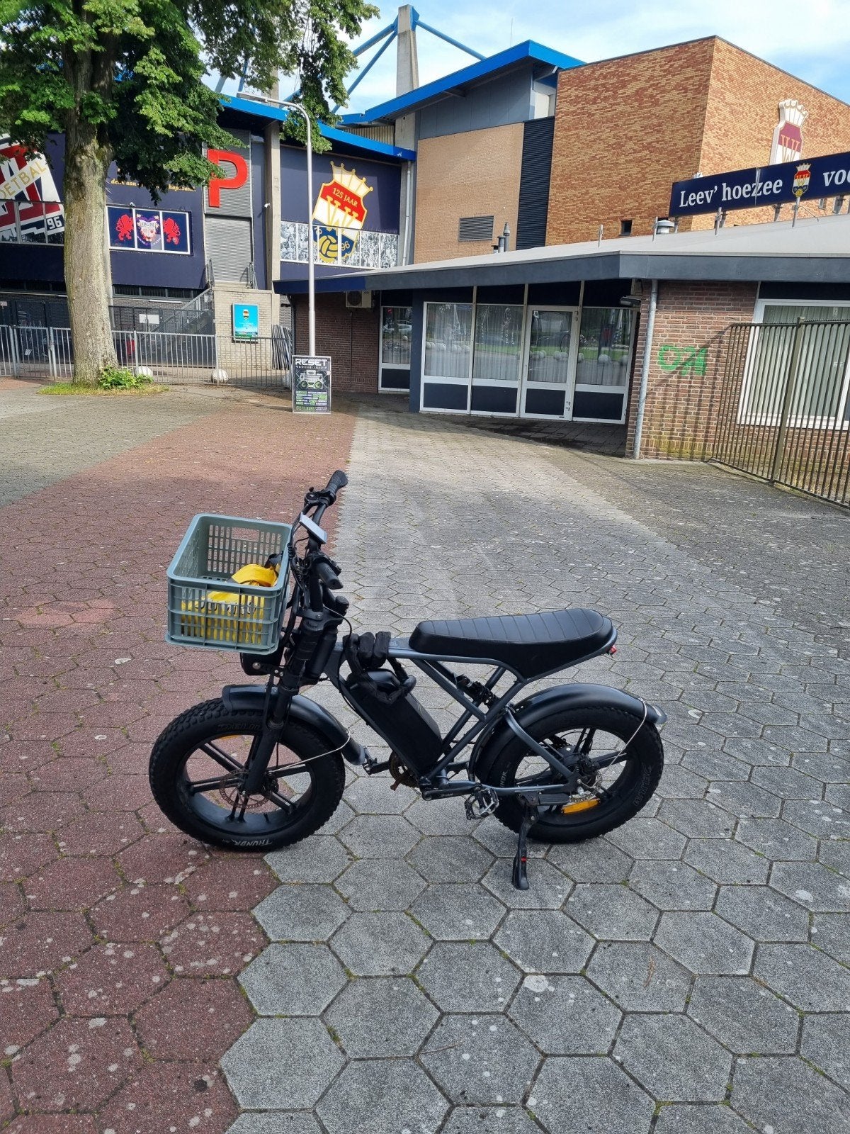 Ouxi H9 Fatbike space grey, Fietsen en Brommers, Gebruikt, 59 cm of meer, 50 km per accu of meer, Ophalen