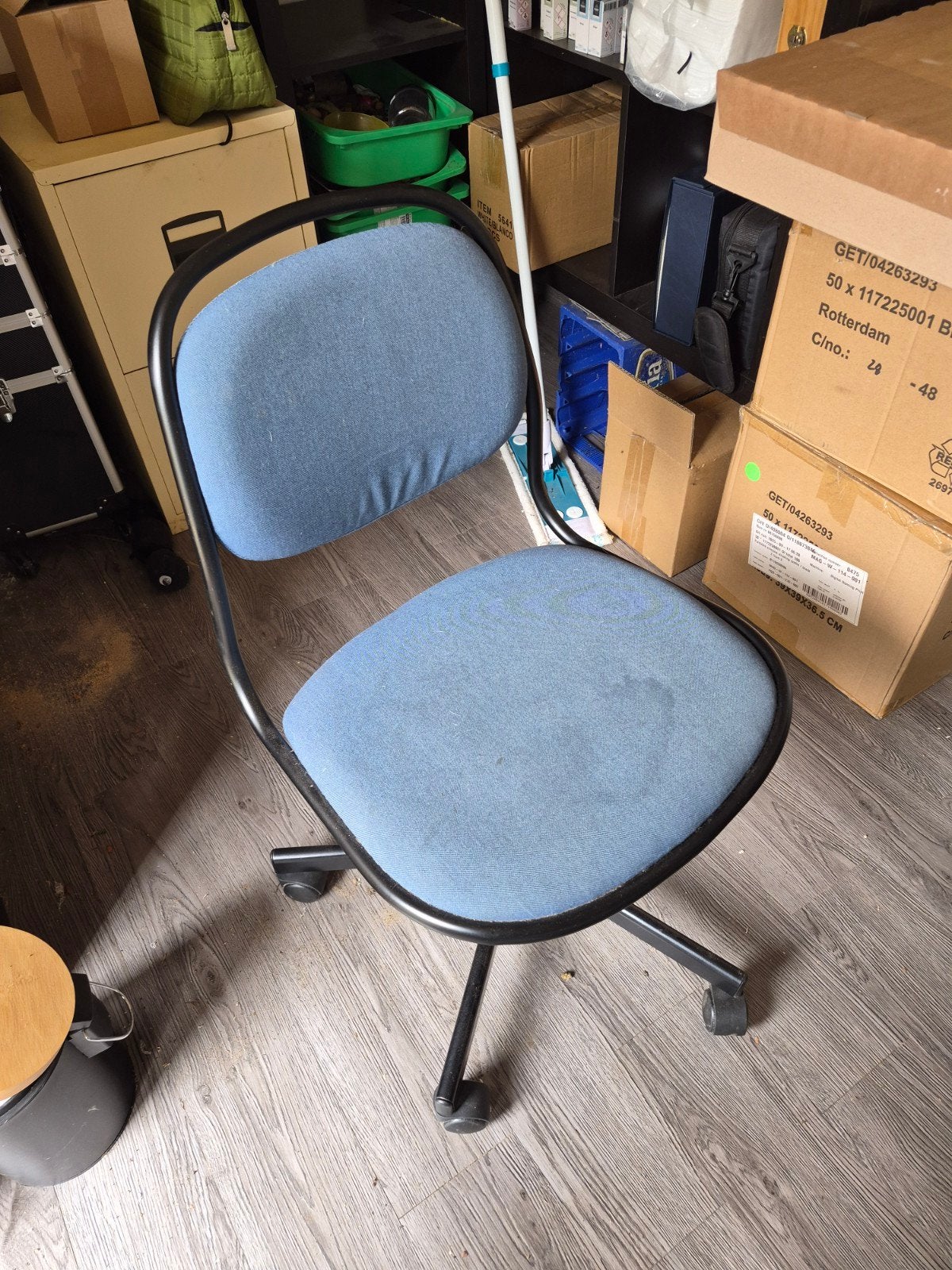 Bureau stoel kind, Huis en Inrichting, Bureaustoelen, Ophalen, Gebruikt, Blauw