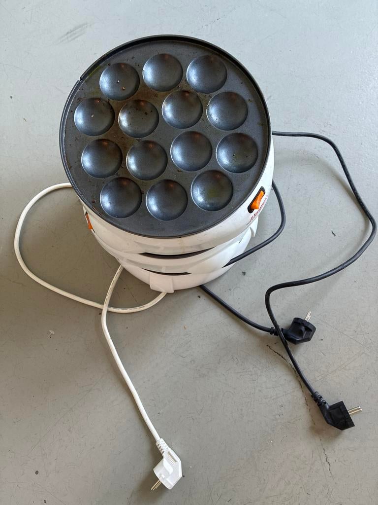 3x Bestron elektrische poffertjespannen: 14 poffertjes per x, Ophalen of Verzenden, Gebruikt