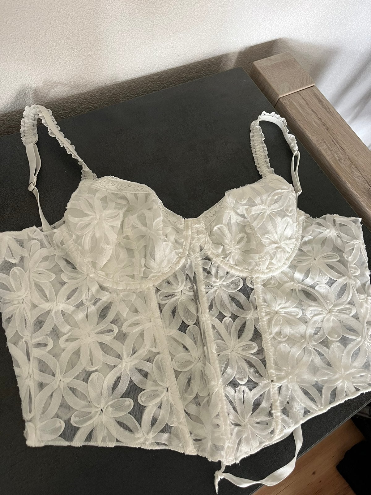 Kanten top, Kleding | Dames, Ophalen of Verzenden, Zwart, BH
