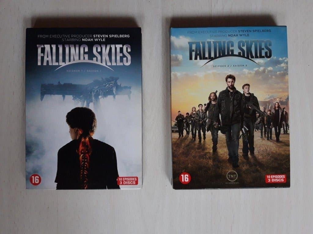 Falling Skies seizoen 1 & 2 DVD, Engels, Verzenden, Zo goed als nieuw, Vanaf 12 jaar