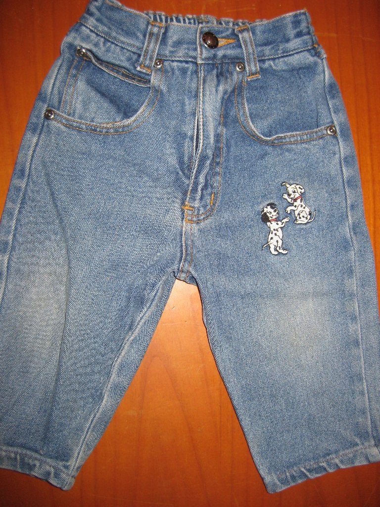 Jeans, 74, met Dalmatiner honden, Super Power, Ophalen of Verzenden, Zo goed als nieuw, Jongetje of Meisje, Broekje
