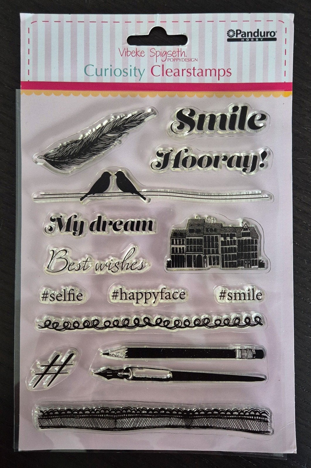 Clear stamps Pandura Smile, Ophalen of Verzenden, Zo goed als nieuw, Clearstamp