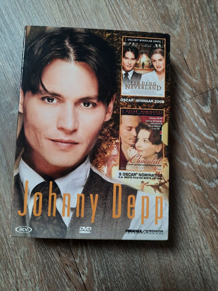 dvd box johnny depp finding neverland au chocolat, Alle leeftijden, Ophalen of Verzenden, Zo goed als nieuw