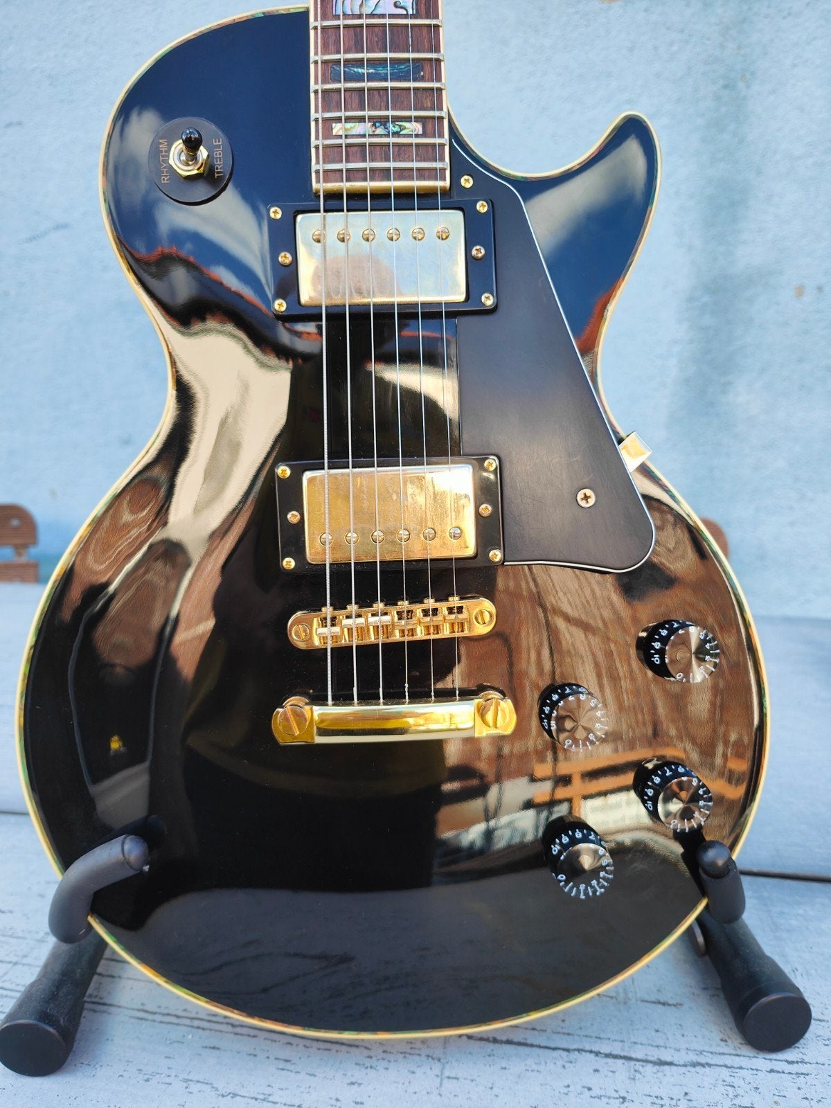 Hudson Les Paul Custom, Muziek en Instrumenten, Ophalen, Zo goed als nieuw, Solid body, Overige merken