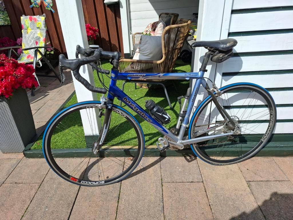 Heren racefiets Megalos, blauw, 28 inch, Gebruikt, Aluminium, Meer dan 20 versnellingen, Ophalen