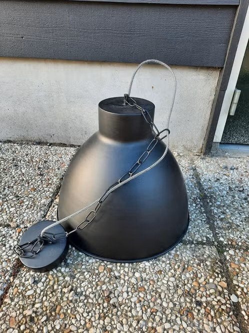 Industriële hanglamp, Ophalen, Zo goed als nieuw, E27 (groot)