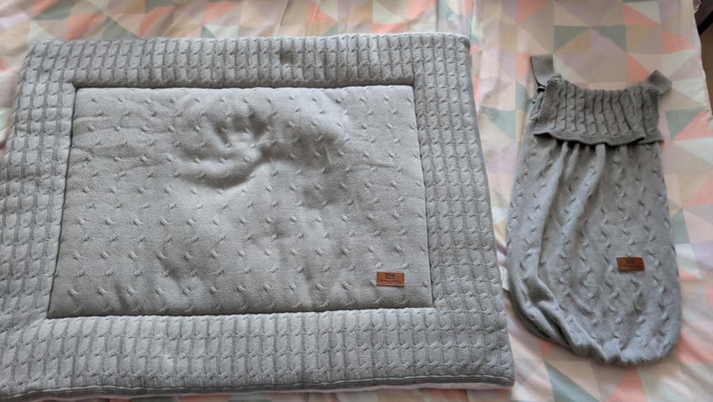 Boxkleed en boxzak grijs Baby's Only, Ophalen, Gebruikt, Rechthoekig, Boxkleed