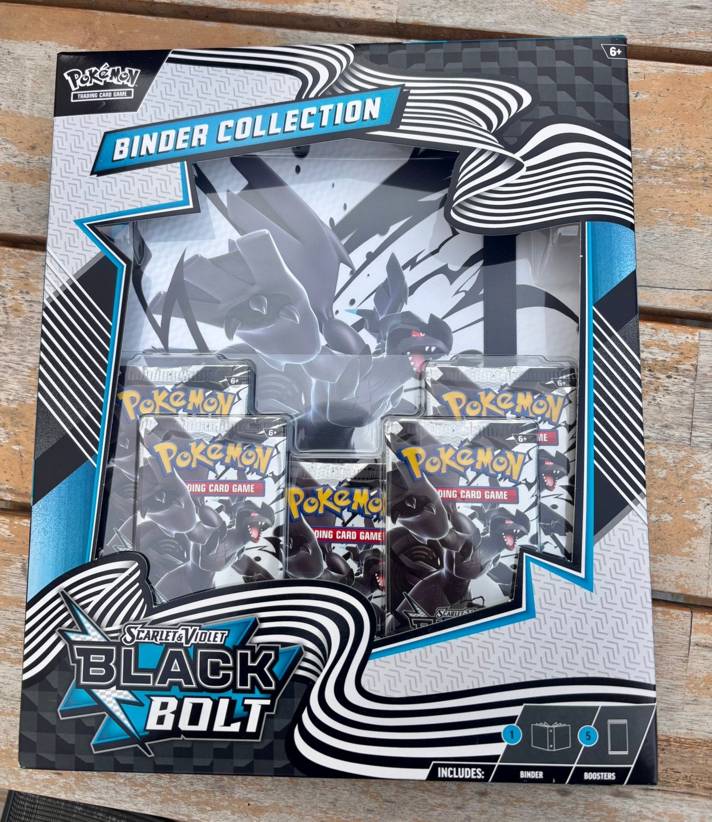 Pokémon Binder Collectie Black Bolt White Flare Poster, Ophalen of Verzenden, Nieuw, Overige typen, Foil