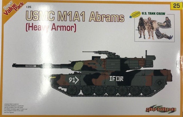 Coelianmodels, Dragon, 9125, M1A1 Abrams HA, 1/35, € 54,-, Hobby en Vrije tijd, Modelbouw | Auto's en Voertuigen, Overige merken