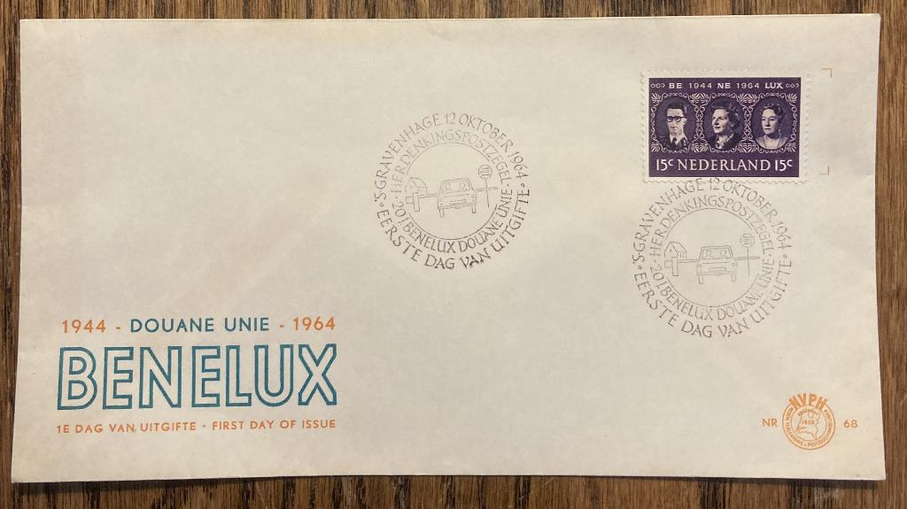 eerste dag enveloppe BENELUX, Postzegels en Munten, Postzegels | Eerstedagenveloppen, Ophalen of Verzenden, Onbeschreven, Nederland
