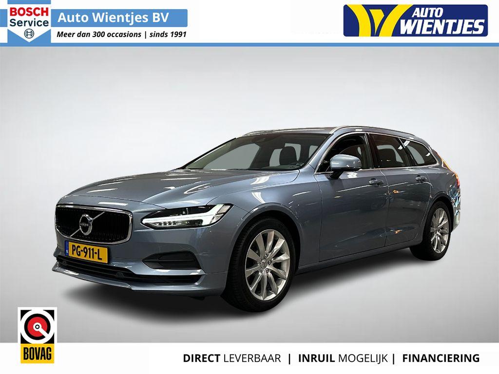 Volvo V90 2.0 T5 AUT Geartronic | Momentum | Leer | Navi, 15 km/l, Euro 6, 1969 cc, Blauw