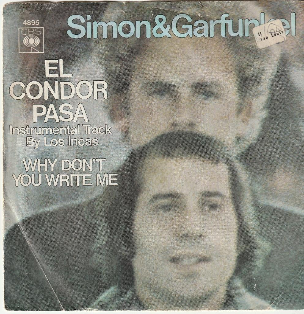 Simon & Grafunkel El Condor Pasa vinyl single, Ophalen of Verzenden, Zo goed als nieuw, Pop