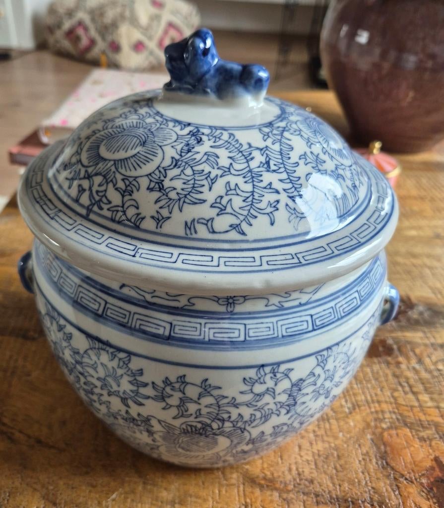 Vintage Chinese gemberpot in perfecte staat!, Ophalen of Verzenden
