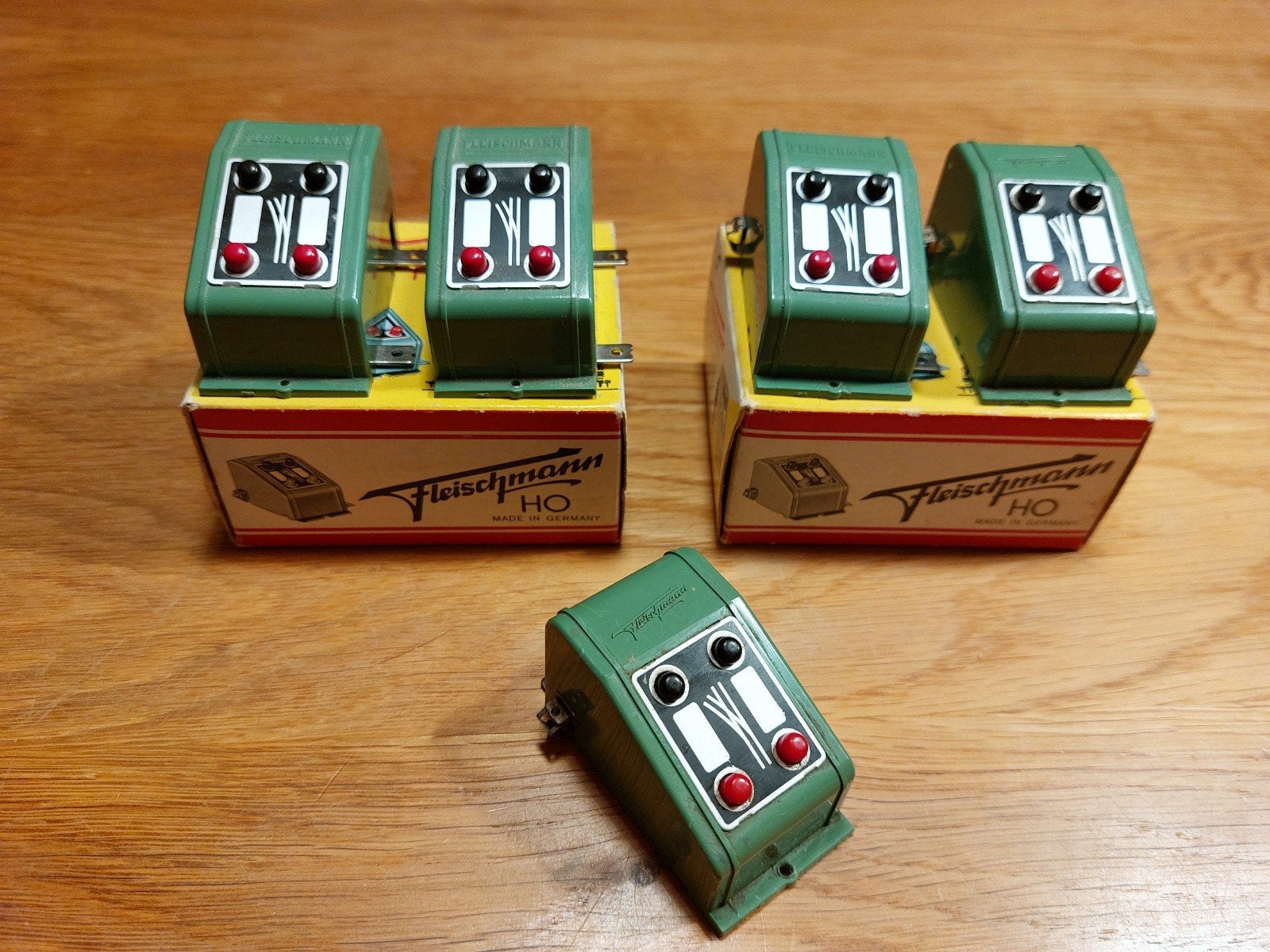 Fleischmann Schakelkastjes voor wissel (5 stuks), Gebruikt, Gelijkstroom, Fleischmann, Rails